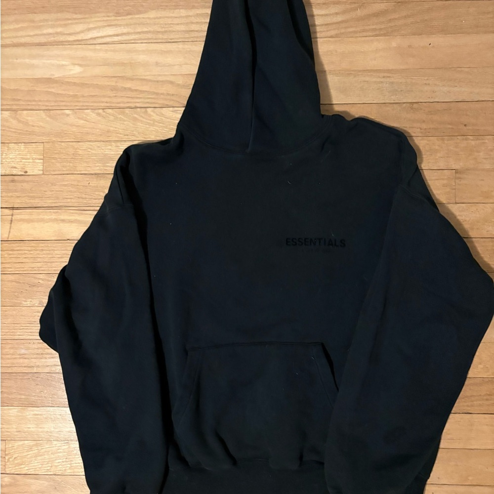 Black Essentials fear of god Hoodie